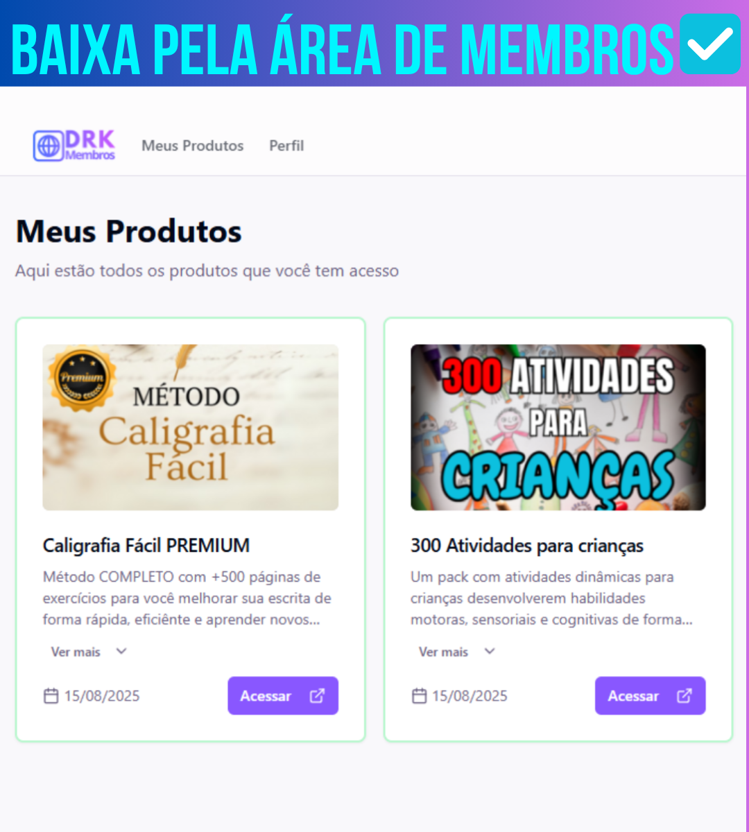 Área de membros
