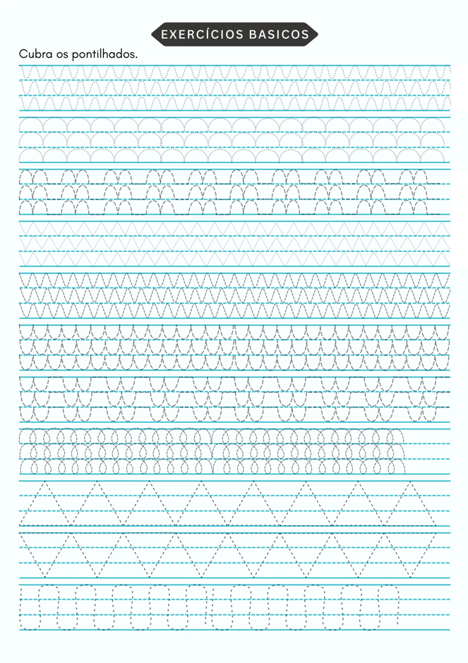 Exercícios de caligrafia